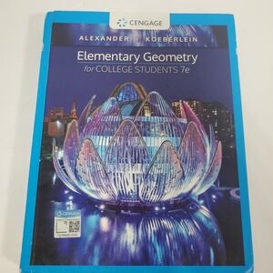 Elementary Geometry for College Students 7e  Textbook 2020 Cengage Alexander
